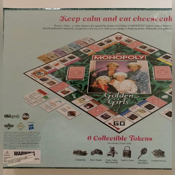 The Golden Girls Monopoly NEW FACTORY SEALED! Collector's Item Hasbro Board Game - Picture 2 of 3